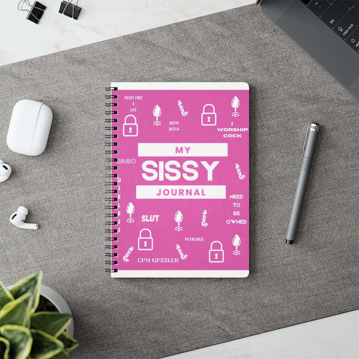 SISSY JOURNAL Wire bound Softcover Notebook, A5