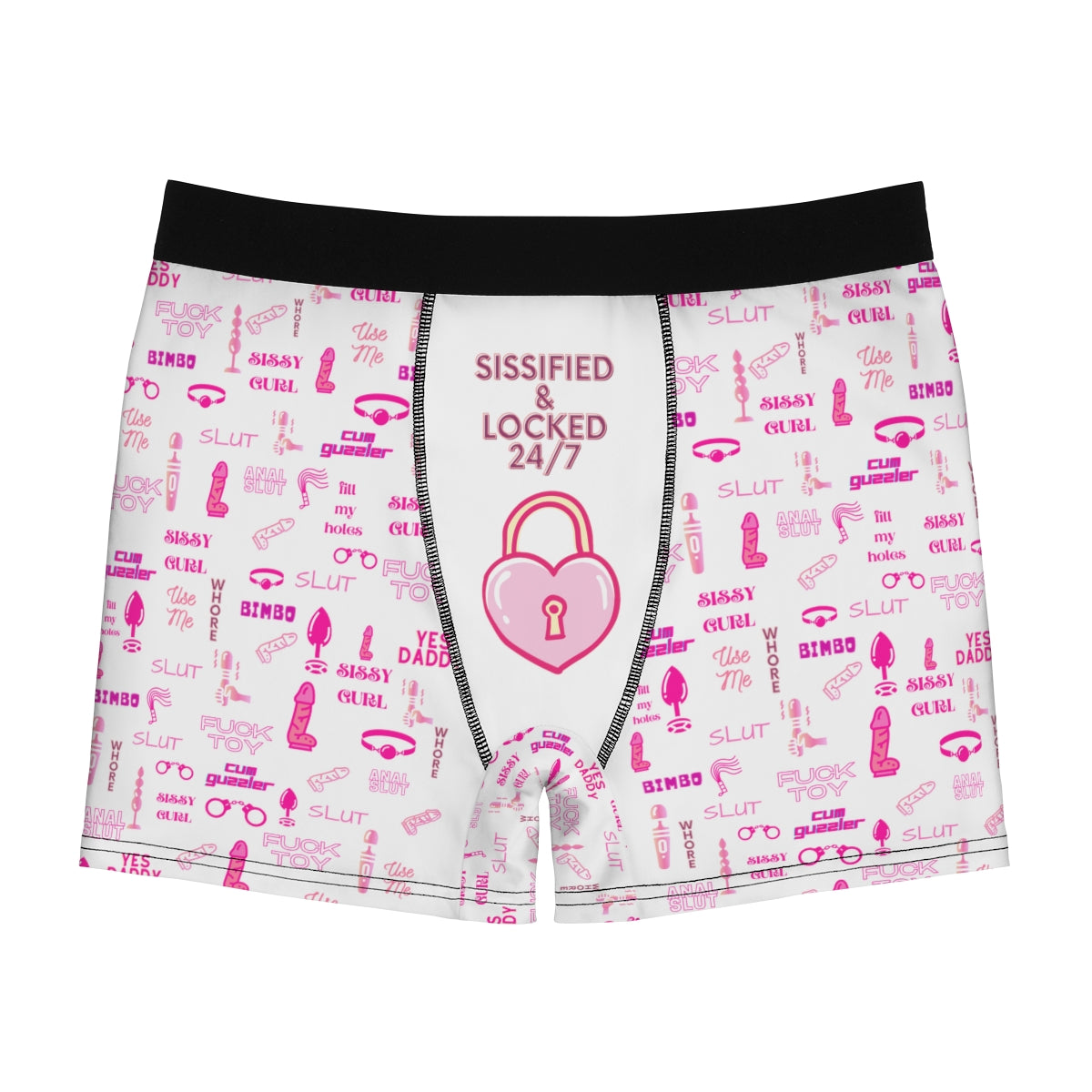 Sissy Print Men's Boxer Briefs. Sissified and locked