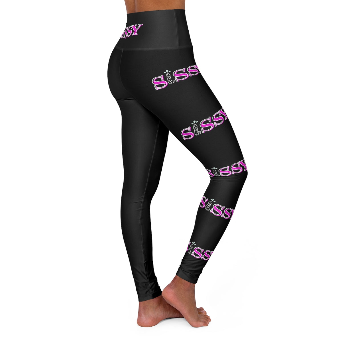 SISSY HUMILIATION High Waisted Yoga Leggings