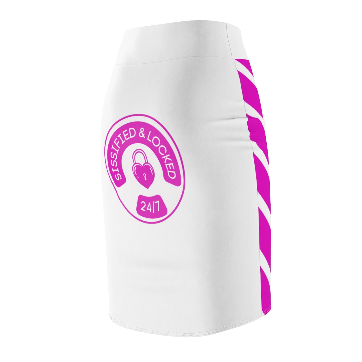 Sissified & Locked Pencil Skirt