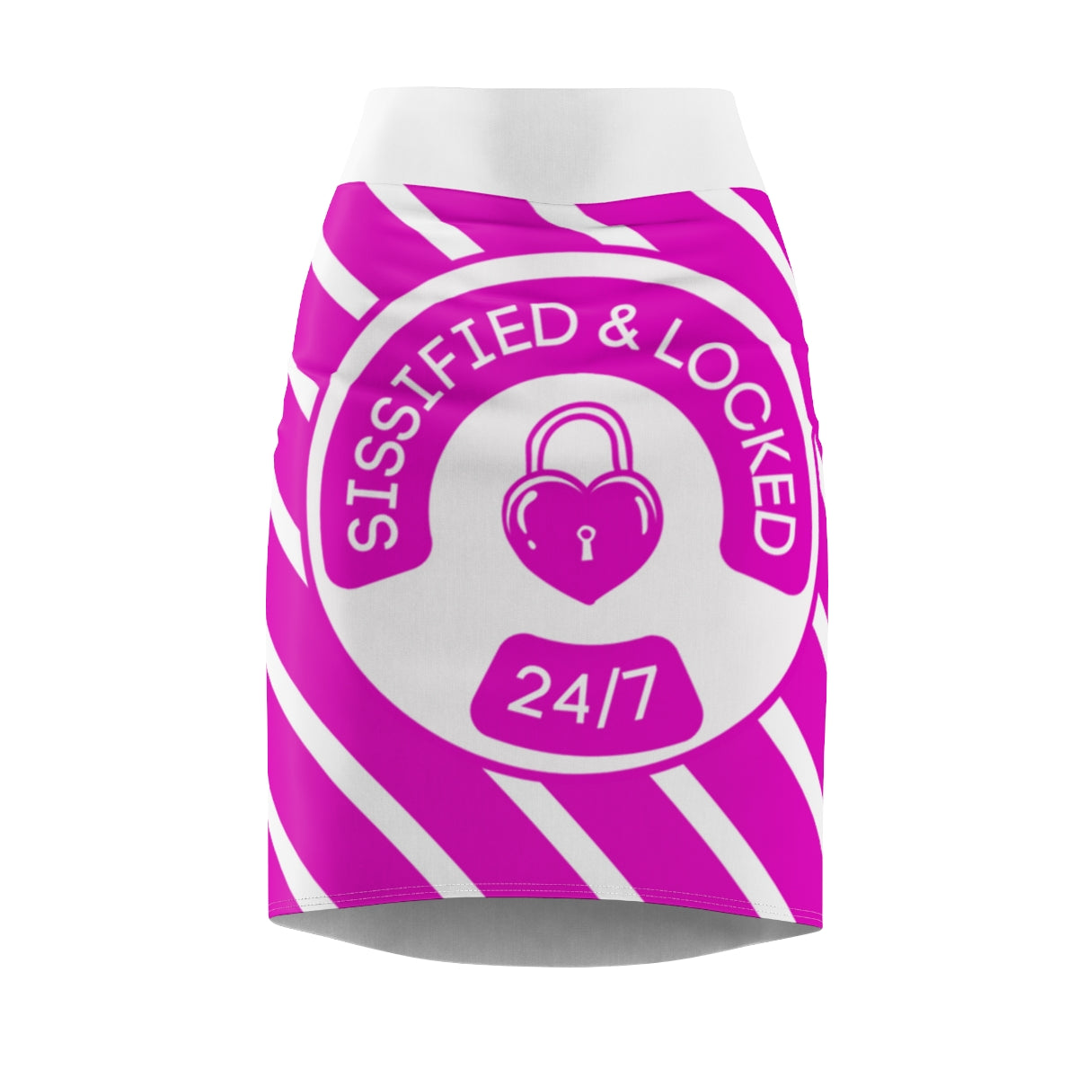 Sissified & Locked Pencil Skirt