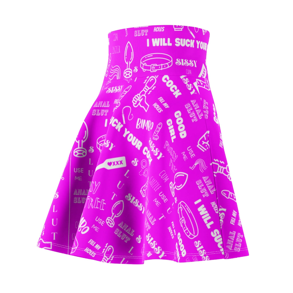 Sissy Humiliation Print Skater Skirt