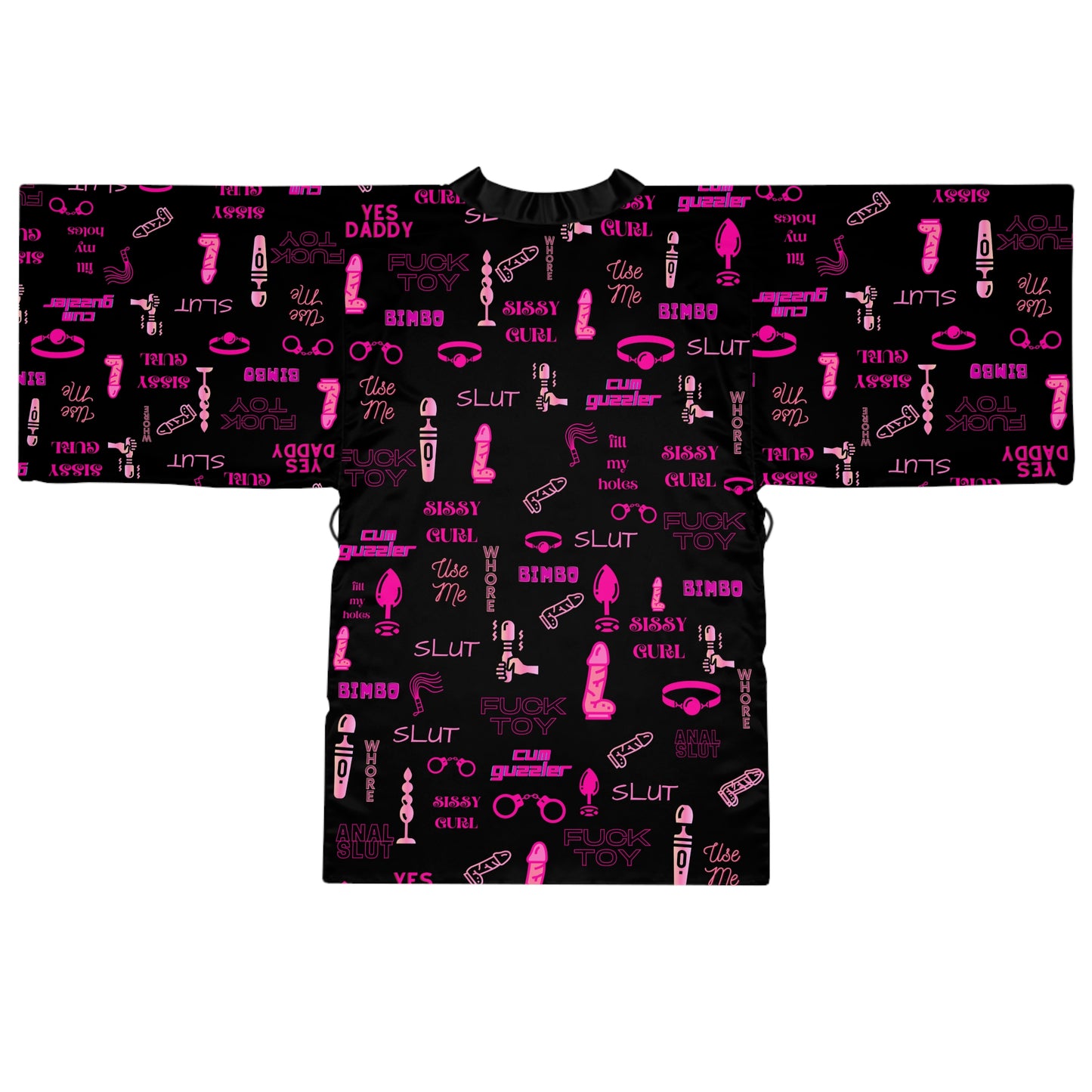 Sissy humiliation clothing Long Sleeve Kimono Robe