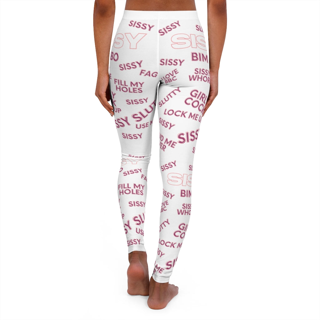 SISSY NAMES PRINT Spandex Leggings