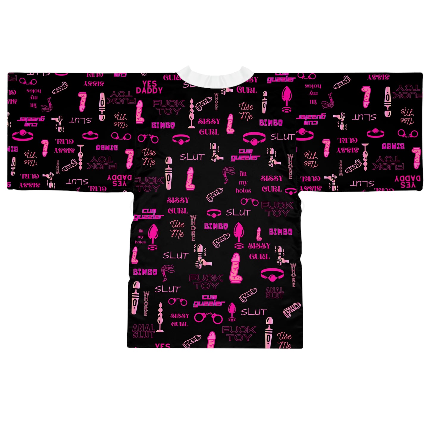 Sissy humiliation clothing Long Sleeve Kimono Robe