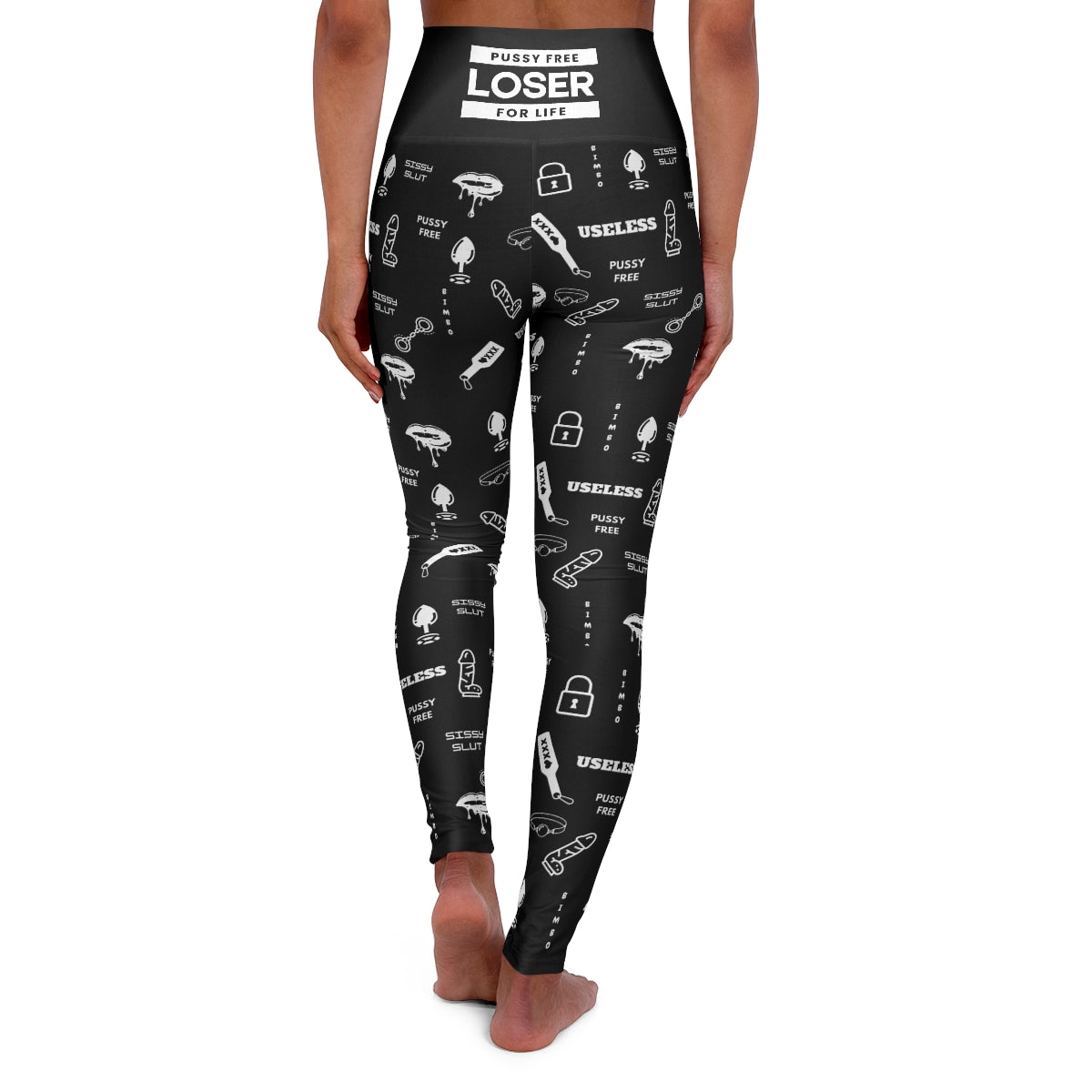 P#### Free SISSY HUMILIATION High Waisted Yoga Leggings