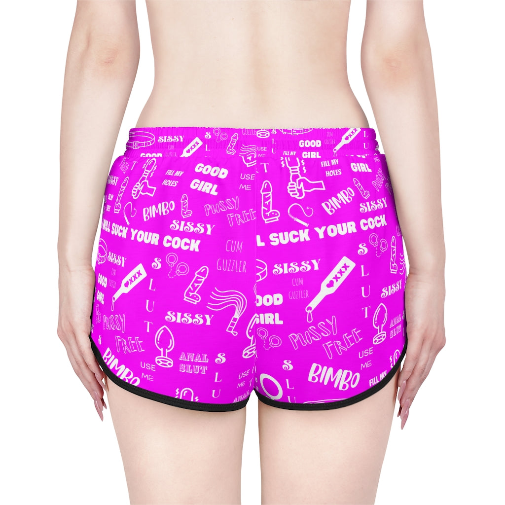 Sissy Print Women's Relaxed Shorts (AOP) Sissification. Feminization. Humiliation shorts. Sissy t shirt
