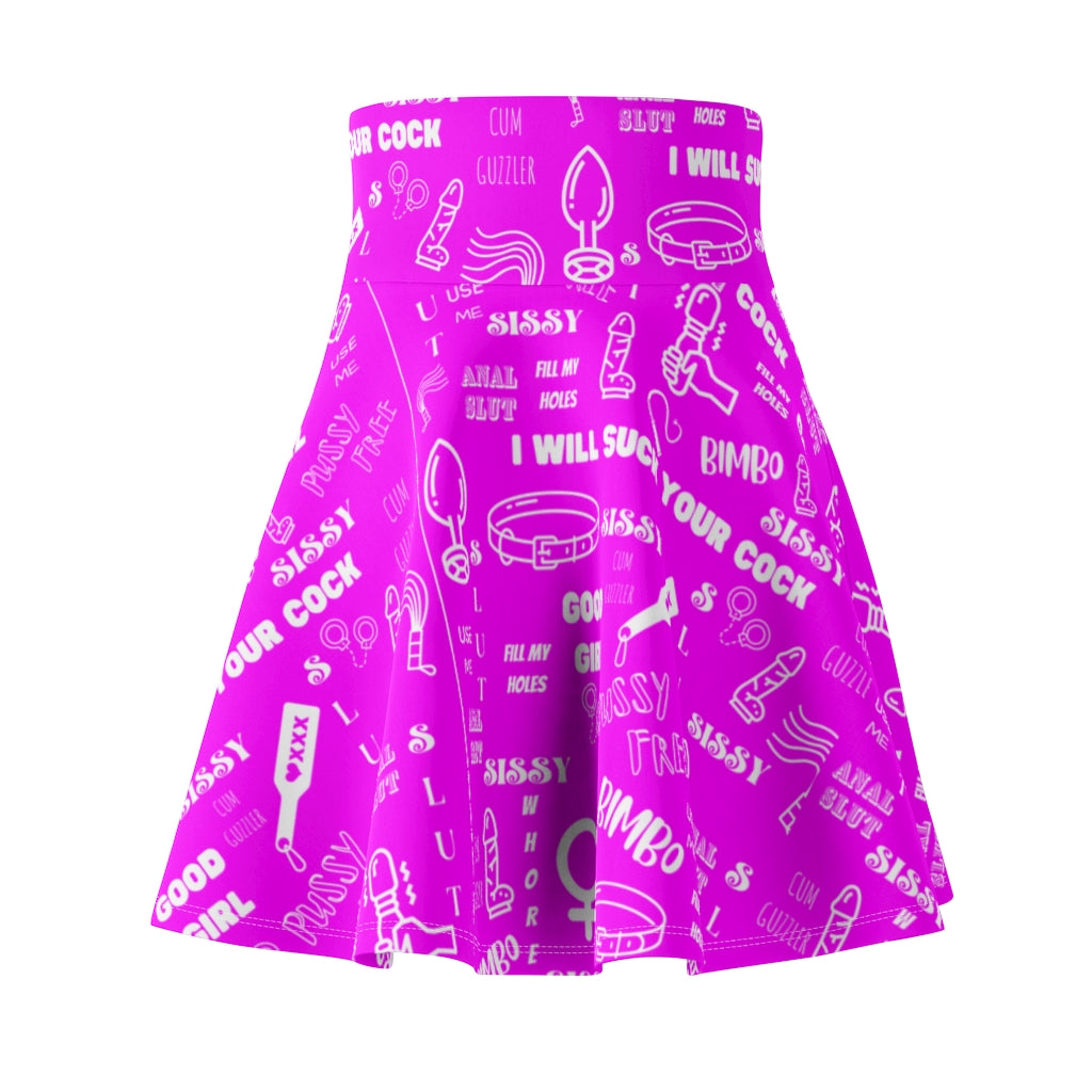 Sissy Humiliation Print Skater Skirt