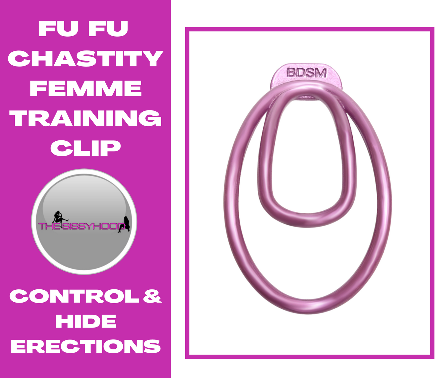 Panty Chastity Cage Clip Sissy Male Chastity Training Device Create you own pussy clitty Light Plastic TraininG clip Cock Bdsm Cage Sex Toys