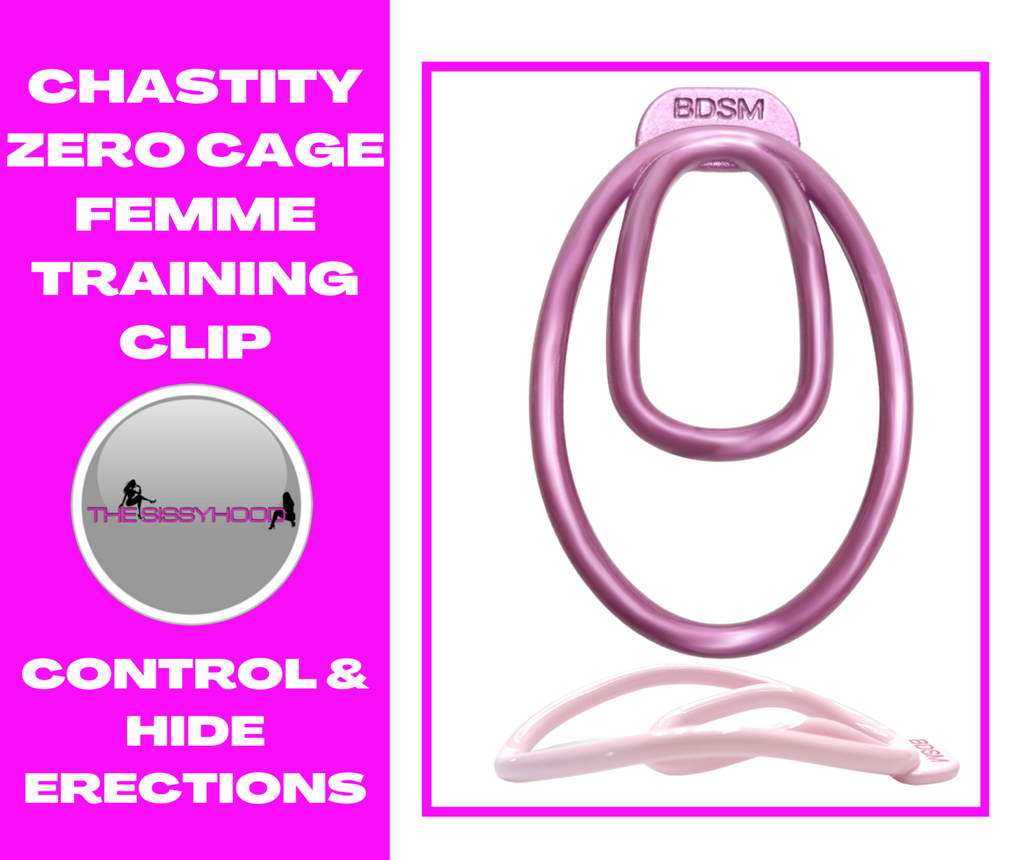 Panty Chastity Cage Clip Sissy Male Chastity Training Device Create you own pussy clitty Light Plastic TraininG clip Cock Bdsm Cage Sex Toys