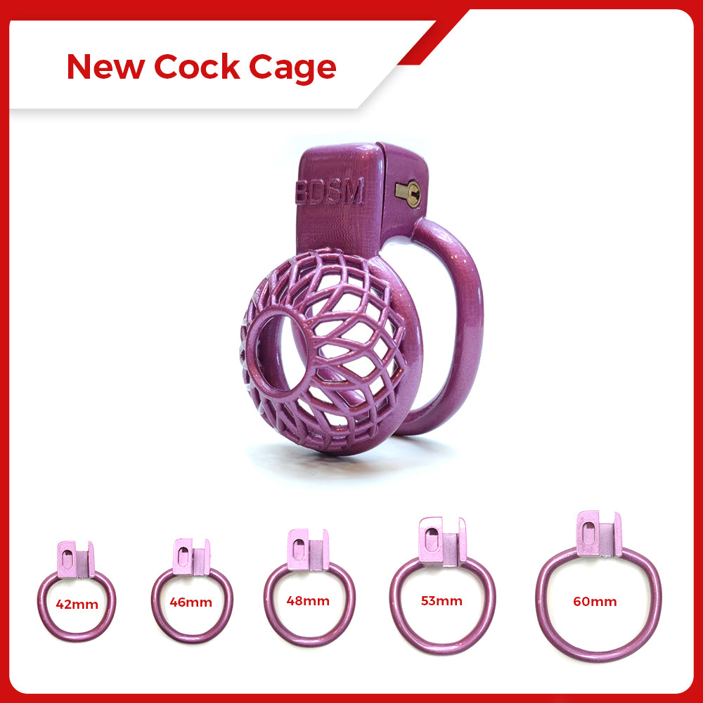BDSM grid compact Pink Cock Cage Slave Chastity Devices Cage Intimate Bondage Trainer Belt Lock Rings Gay Ladyboy Sexy Toys for Men