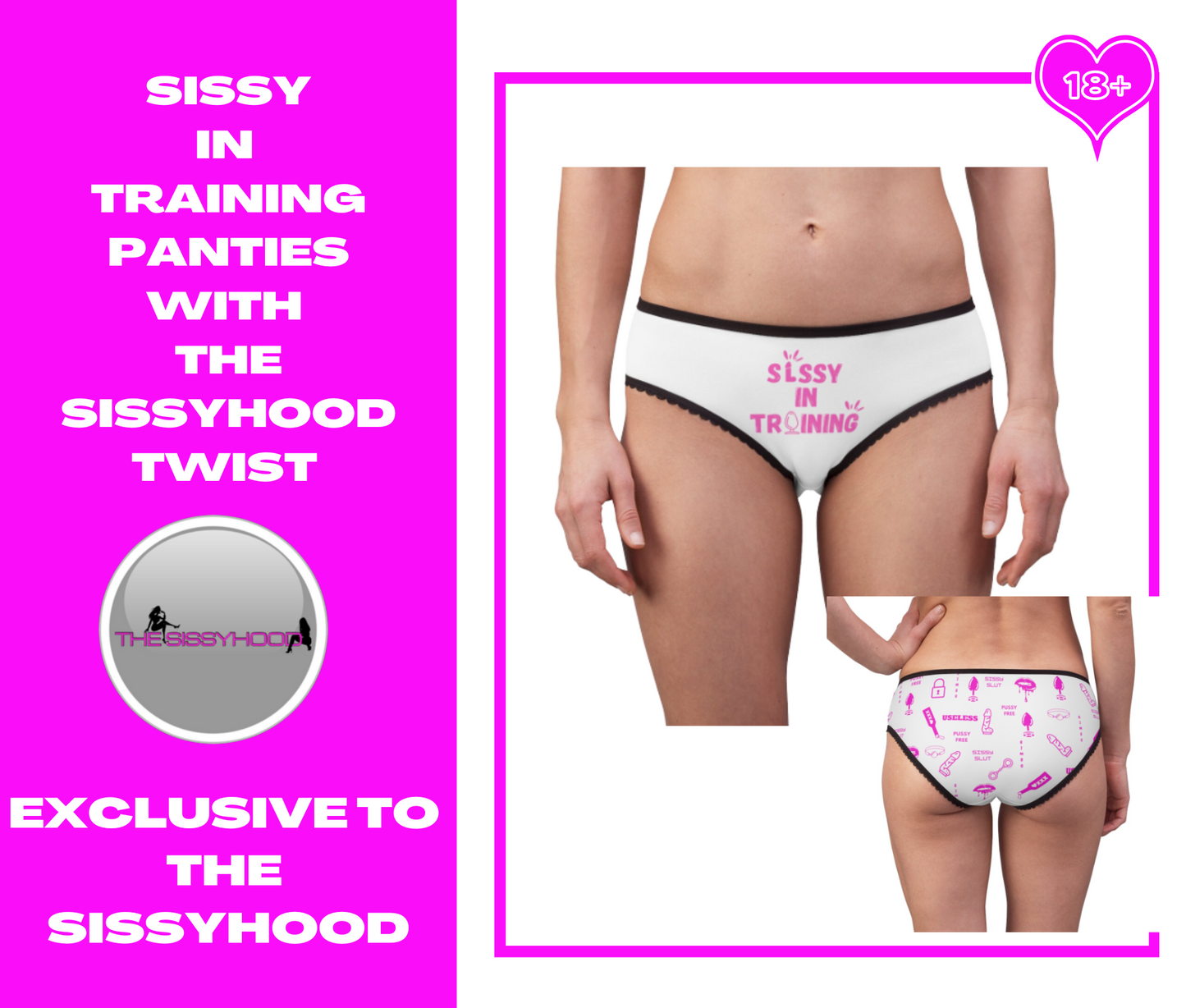 Sissy in training panties