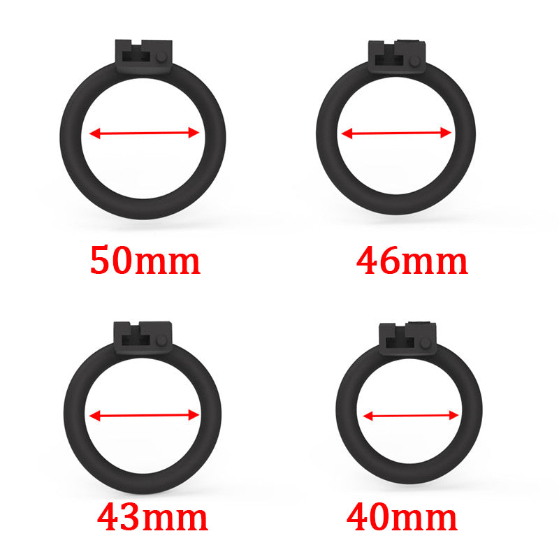 Cobra Male Chastity Device Positive/Negative With 4 Penis Rings,Super Small Cock Cage,BDSM Sex Toys For Men Gay