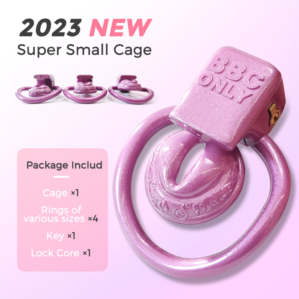 Super Small Only BBC Pussy Vaginal Chastity Cage Devices 4Rings BBC engraved Male Cock Cage Penis Ring Lock BDSM Men'S Sex Toys