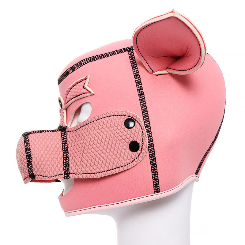 Adult Games Pig Mask Bondage Hood Headgear Bdsm Slave Fetish Sex Toys For Couples Erotic Restraints Leather Mask Bdsm Hood