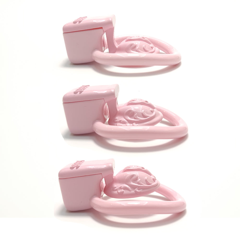 Super Small Sissy BDSM Pussy Vaginal Chastity Cage 4Rings Male Chastity Devices Cock Cage CD TS Penis Ring Lock Sex Toys