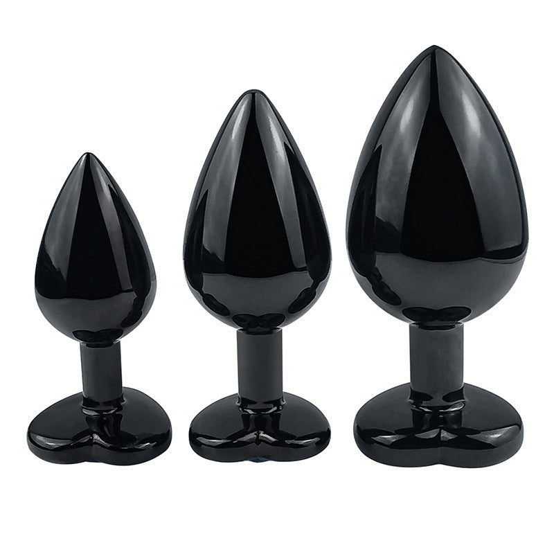Heart Shape Crystal Jewelry Metal Anal Plug Dilator G Spot Stimulator Butt Plugs Adult Sex Toys For Women Men Ass Buttplug
