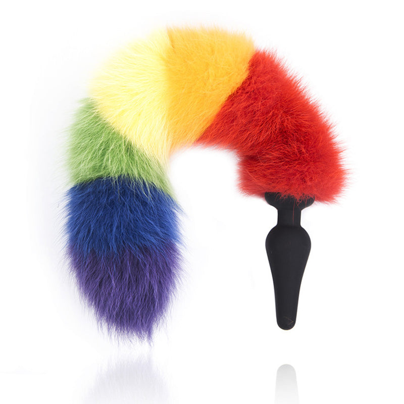 Colorful Tail Butt Plug Sex Toys For Adult Erotic Fox Tail Anal Plug G Spot Stimulator Anus Silicone Ass Plug Cosplay