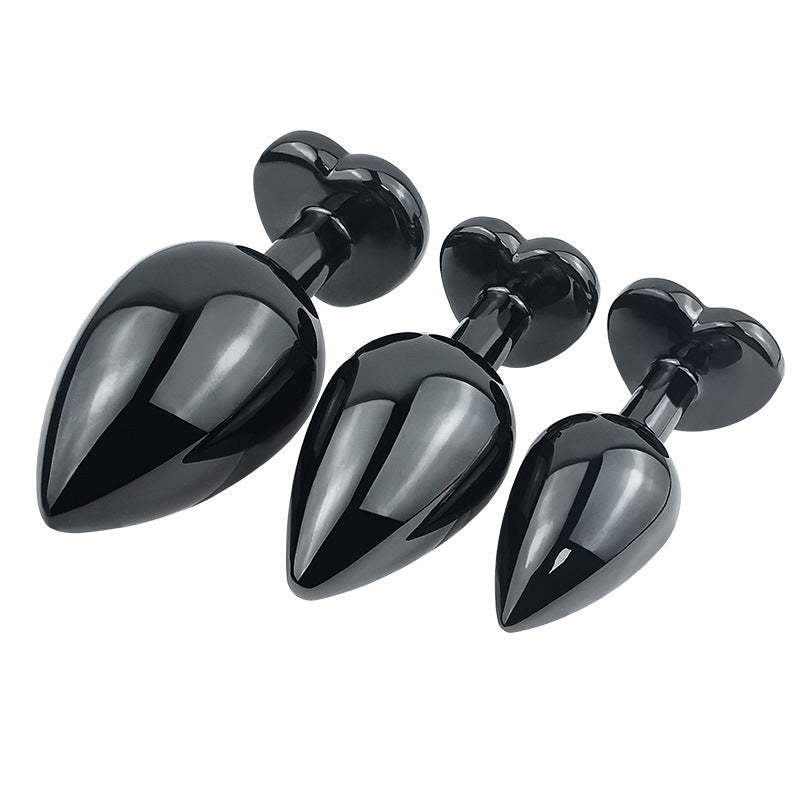 Heart Shape Crystal Jewelry Metal Anal Plug Dilator G Spot Stimulator Butt Plugs Adult Sex Toys For Women Men Ass Buttplug