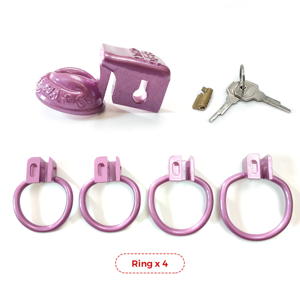 Super Small Only BBC Pussy Vaginal Chastity Cage Devices 4Rings BBC engraved Male Cock Cage Penis Ring Lock BDSM Men'S Sex Toys