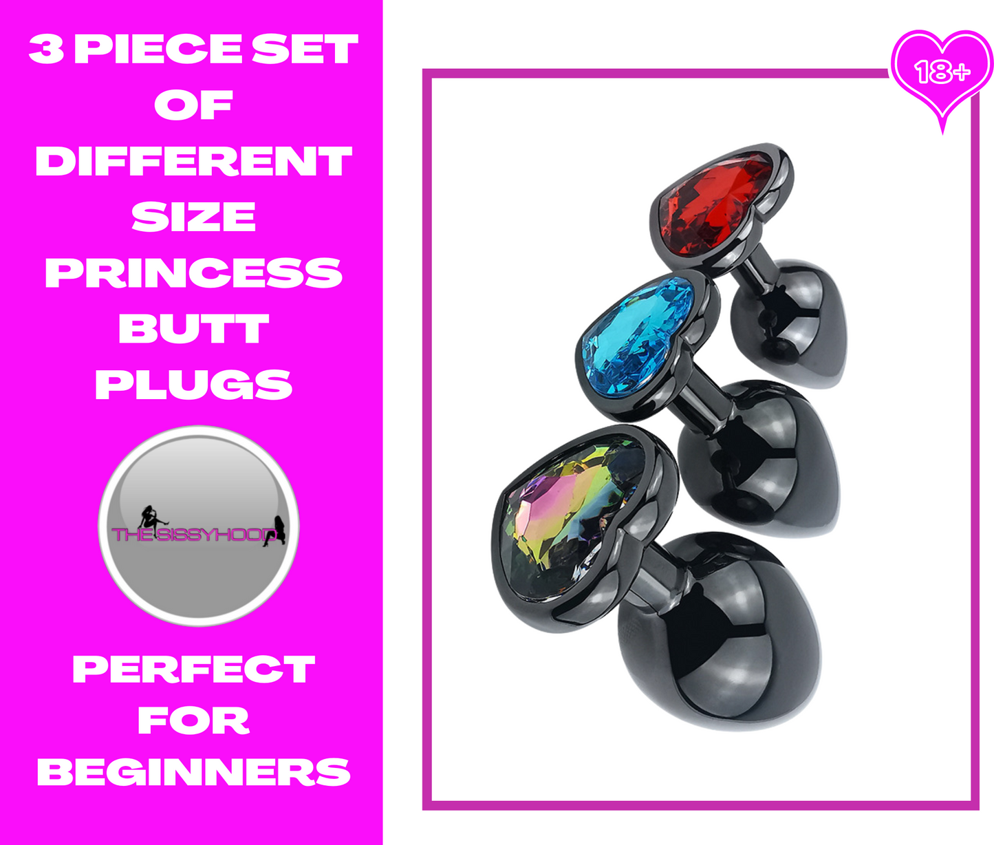 Heart Shape Crystal Jewelry Metal Anal Plug Dilator G Spot Stimulator Butt Plugs Adult Sex Toys For Women Men Ass Buttplug