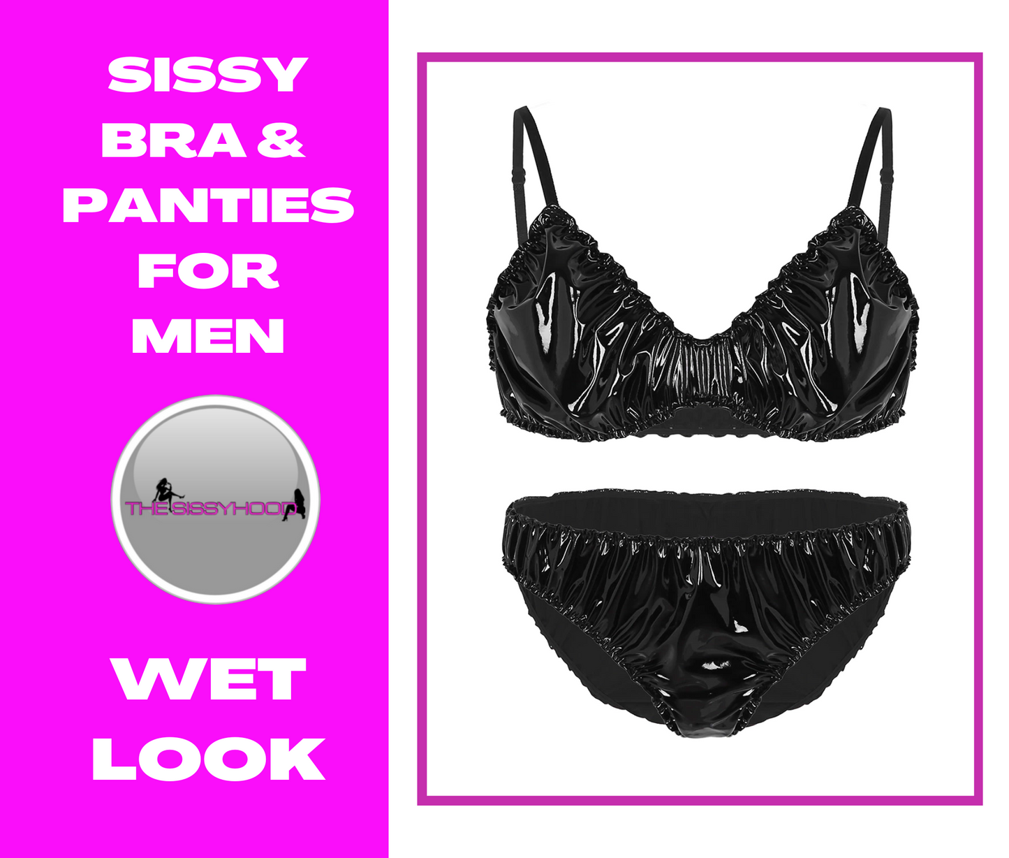 Men Sexy Tankini Sets Sissy Bra Top with Bikini Briefs Bralette Panties Underwear Swimwear Swimsuit Plus Size Beach Wear Bathing Suits Swim Suit Lingerie Trunks