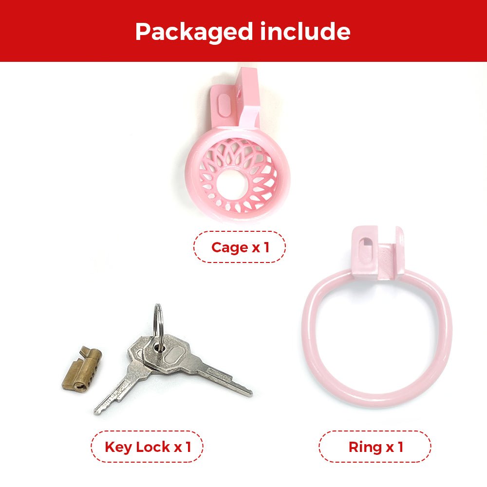 BDSM grid compact Pink Cock Cage Slave Chastity Devices Cage Intimate Bondage Trainer Belt Lock Rings Gay Ladyboy Sexy Toys for Men