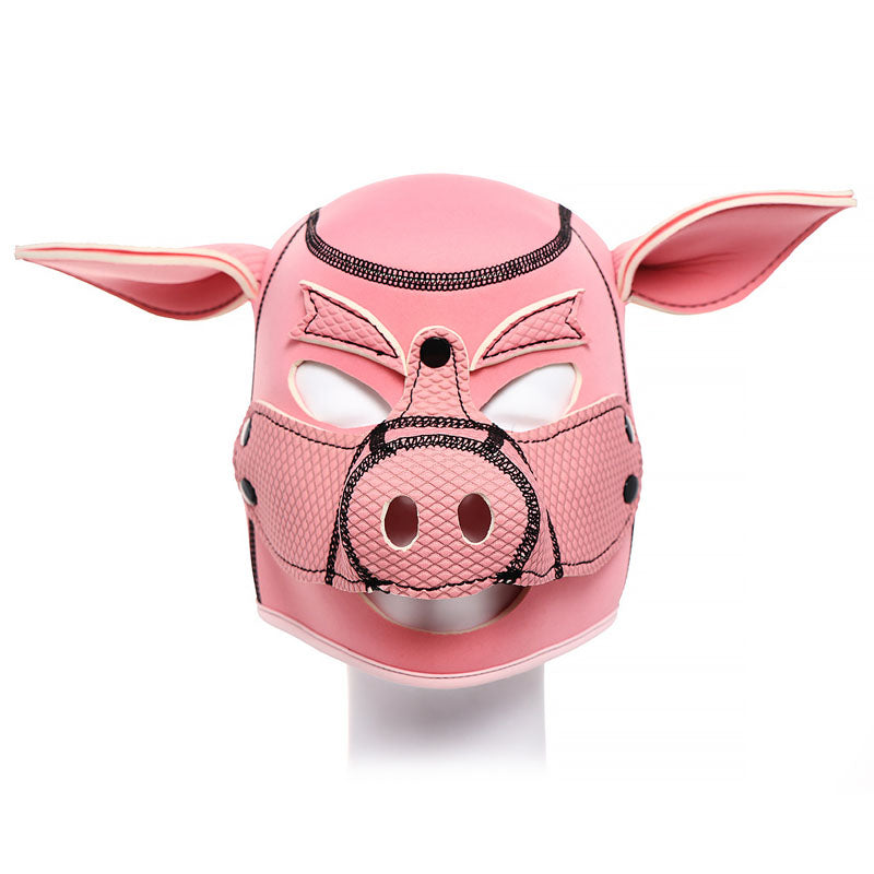 Adult Games Pig Mask Bondage Hood Headgear Bdsm Slave Fetish Sex Toys For Couples Erotic Restraints Leather Mask Bdsm Hood