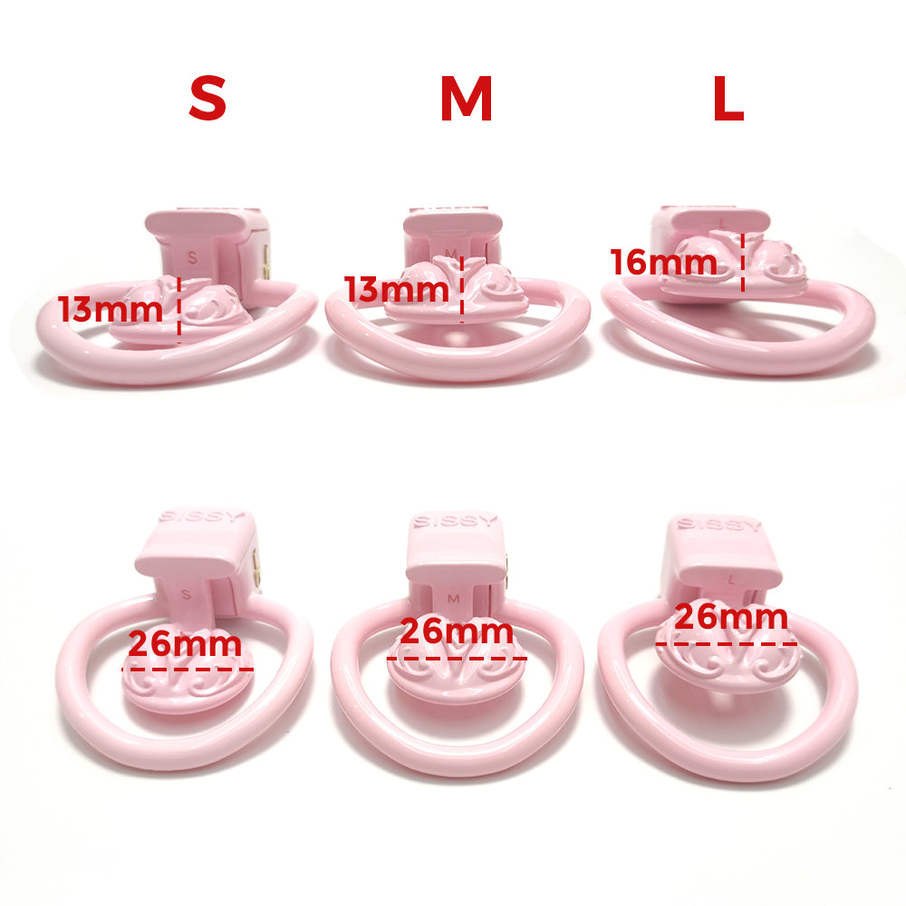 Super Small Sissy BDSM Pussy Vaginal Chastity Cage 4Rings Male Chastity Devices Cock Cage CD TS Penis Ring Lock Sex Toys
