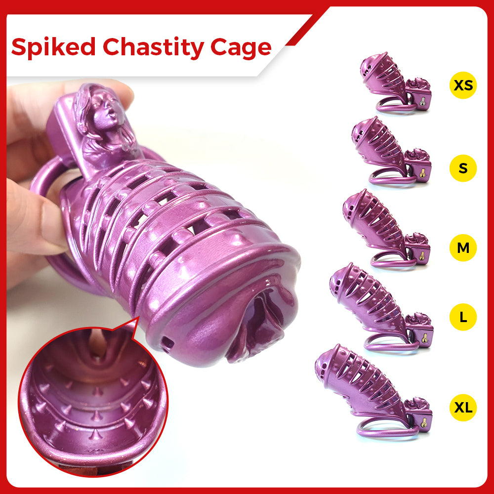 Spiked BDSM Cock Cage Pussy Vaginal Chastity Devices Cage Male Bondage Slave Penis Ring Sex Shop 18+ Gay Ladyboy Sex Toys