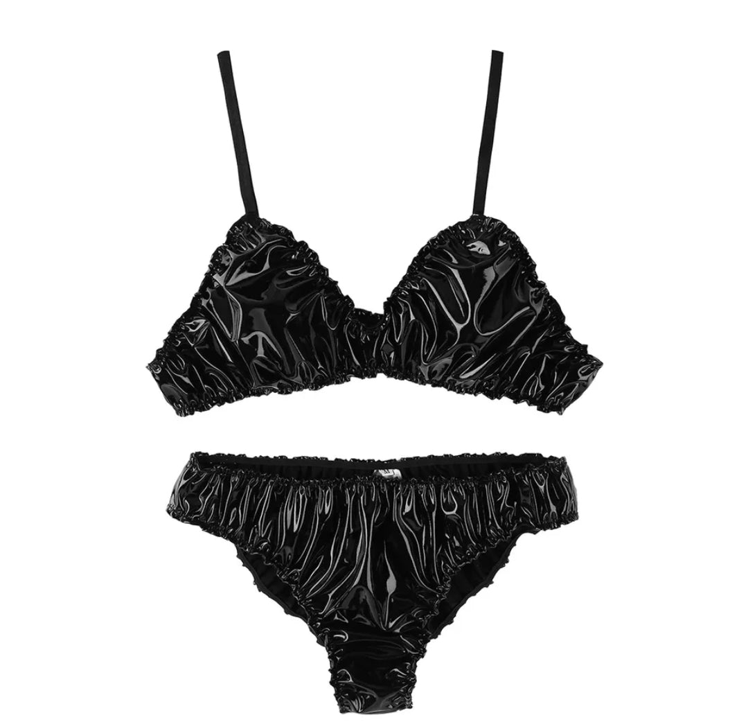 Men Sexy Tankini Sets Sissy Bra Top with Bikini Briefs Bralette Panties Underwear Swimwear Swimsuit Plus Size Beach Wear Bathing Suits Swim Suit Lingerie Trunks