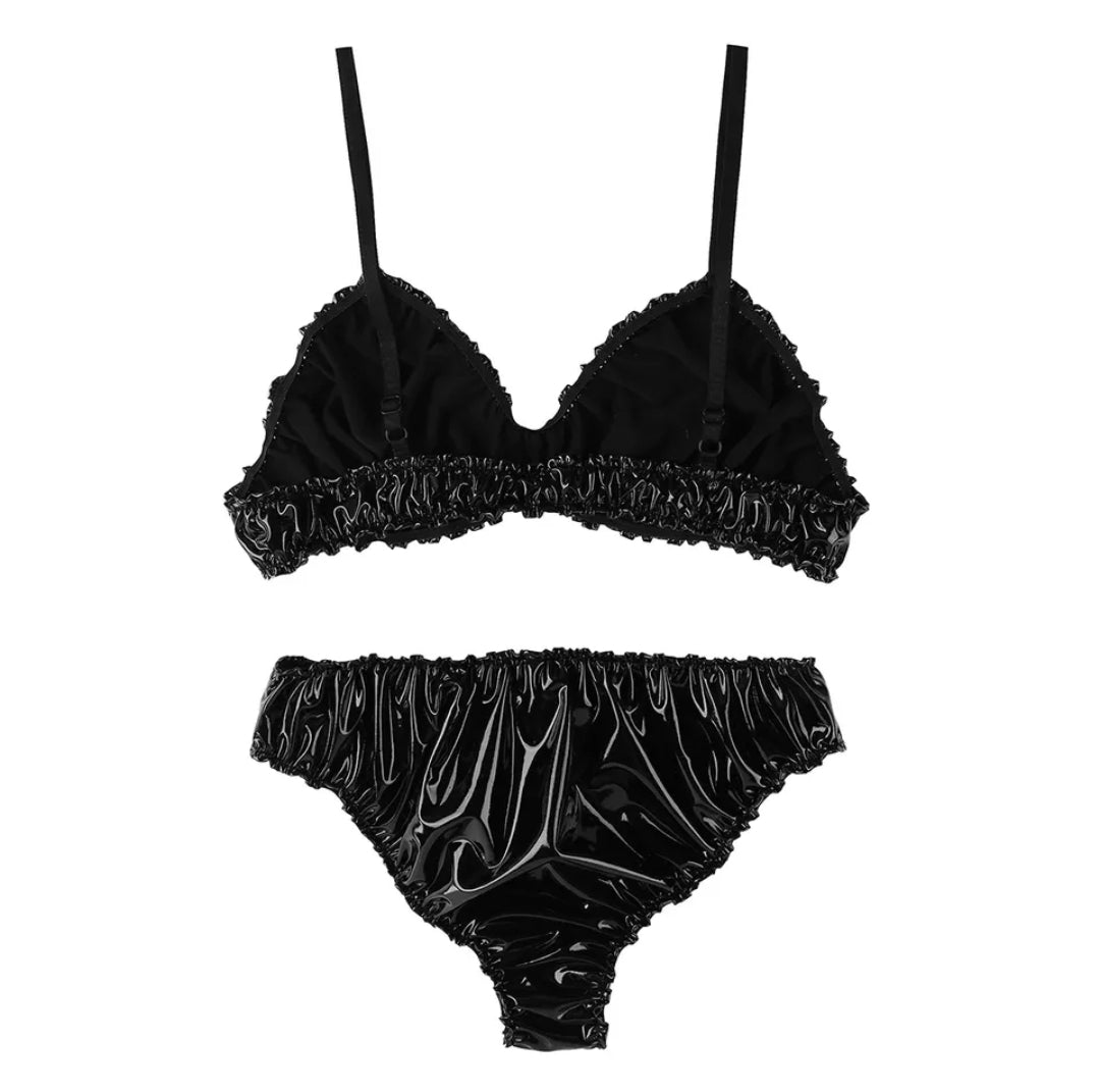 Men Sexy Tankini Sets Sissy Bra Top with Bikini Briefs Bralette Panties Underwear Swimwear Swimsuit Plus Size Beach Wear Bathing Suits Swim Suit Lingerie Trunks