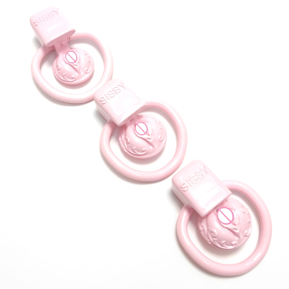 Super Small Sissy BDSM Pussy Vaginal Chastity Cage 4Rings Male Chastity Devices Cock Cage CD TS Penis Ring Lock Sex Toys