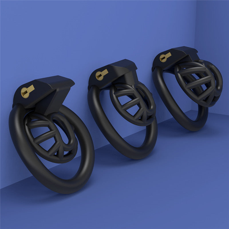 Cobra Male Chastity Device Positive/Negative With 4 Penis Rings,Super Small Cock Cage,BDSM Sex Toys For Men Gay
