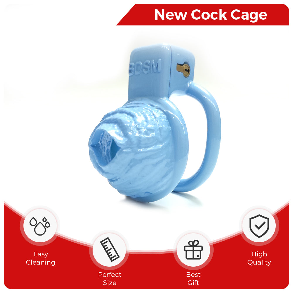 Small Ugly Penis Sissy Cock Cage Slave Chastity Cage BDSM Male CD TS Penis Ring Lock Male Erotic Gay Ladyboy Sex Toy for Men