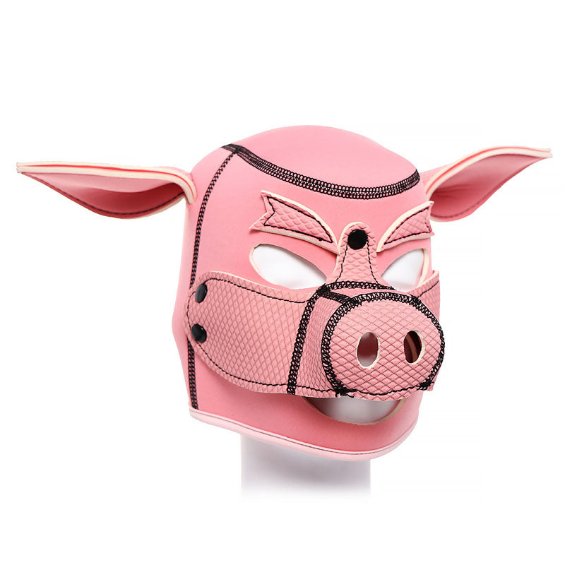 Adult Games Pig Mask Bondage Hood Headgear Bdsm Slave Fetish Sex Toys For Couples Erotic Restraints Leather Mask Bdsm Hood