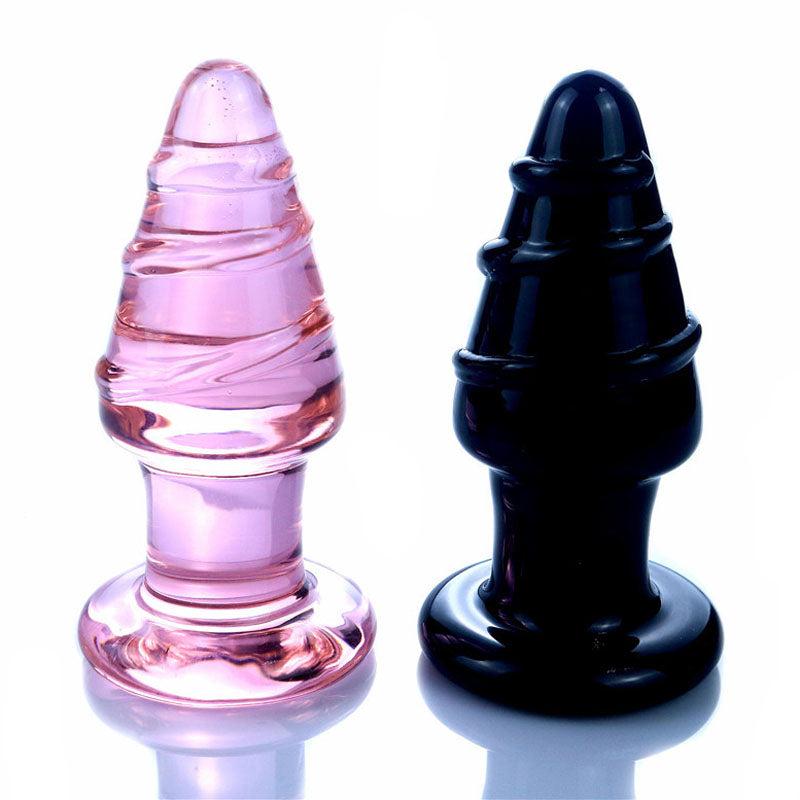 Glass Anal Plug G Spot Anal Dilator Stimulator Glass Butt Pluig Anal Dildo Sex Toys For Woman Men Adult Erotic Anus Masturbator