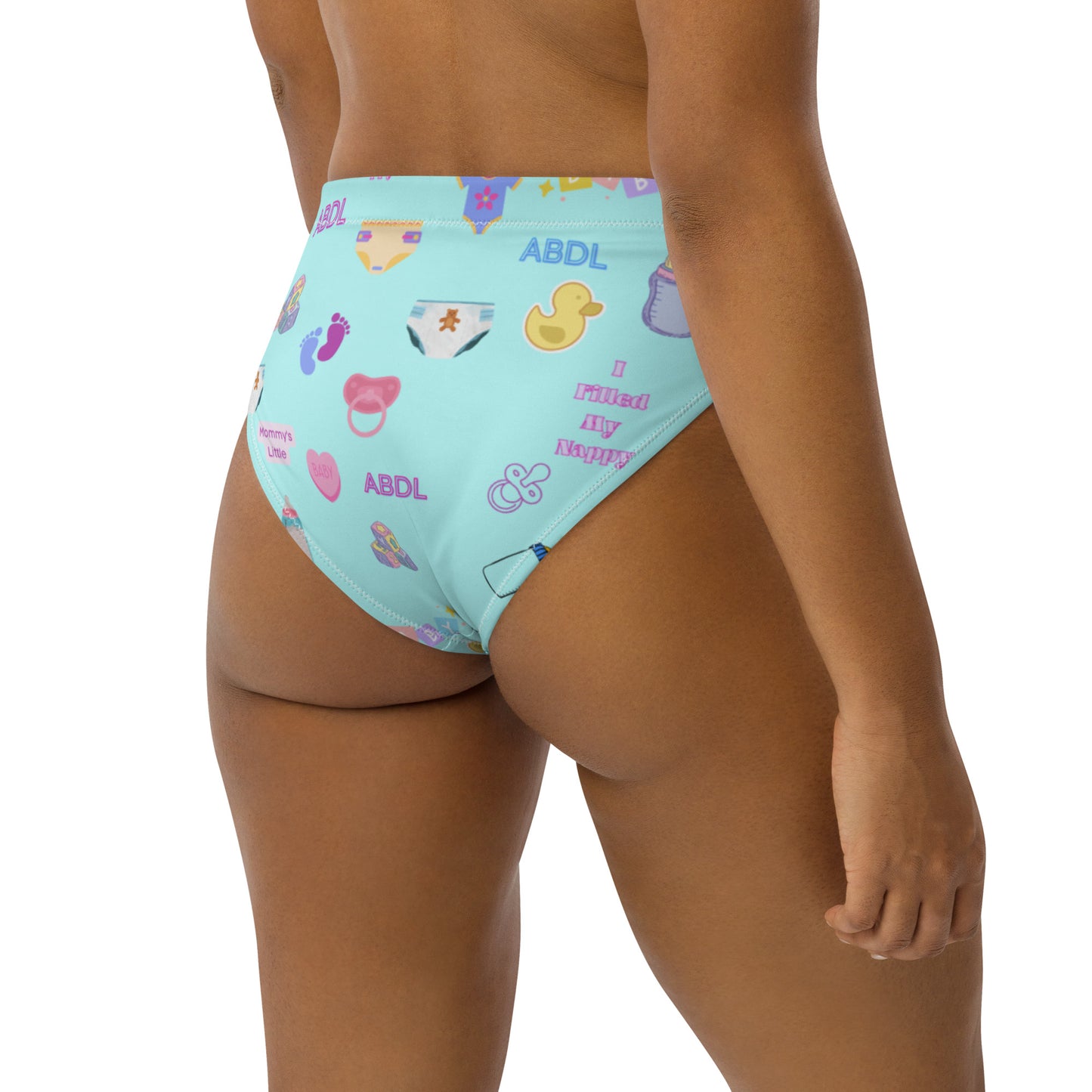 ABDL high-waisted bikini bottom