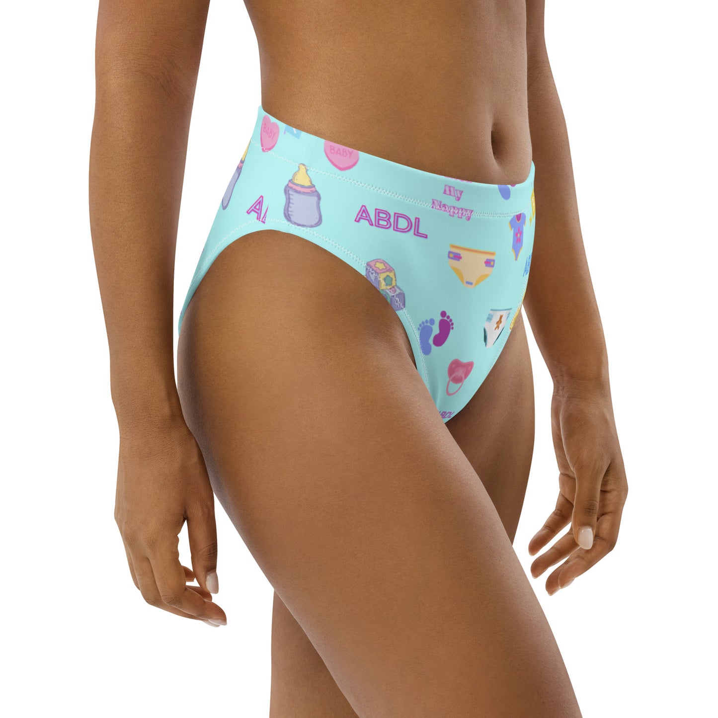 ABDL high-waisted bikini bottom