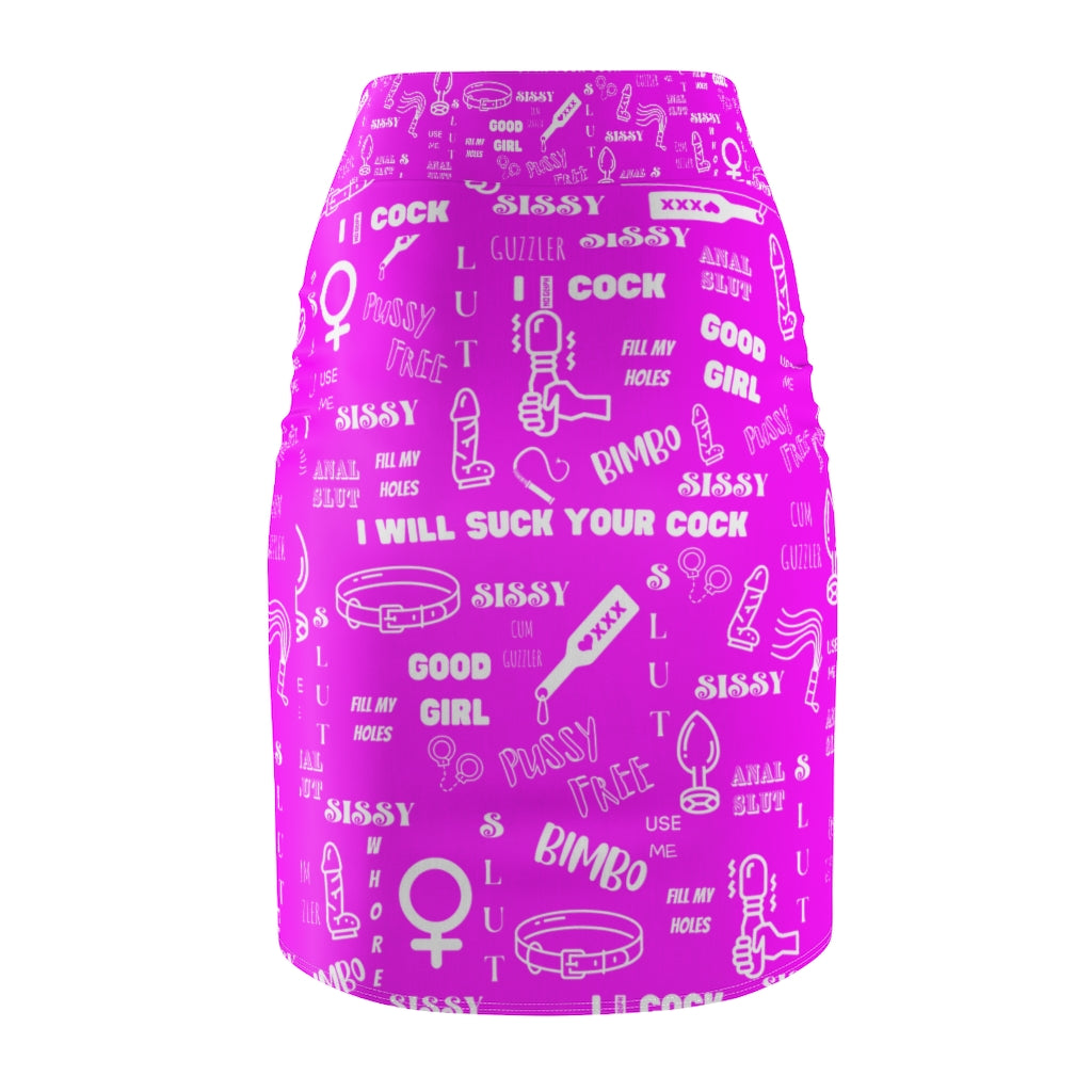 Sissy Humiliation Pencil Skirt