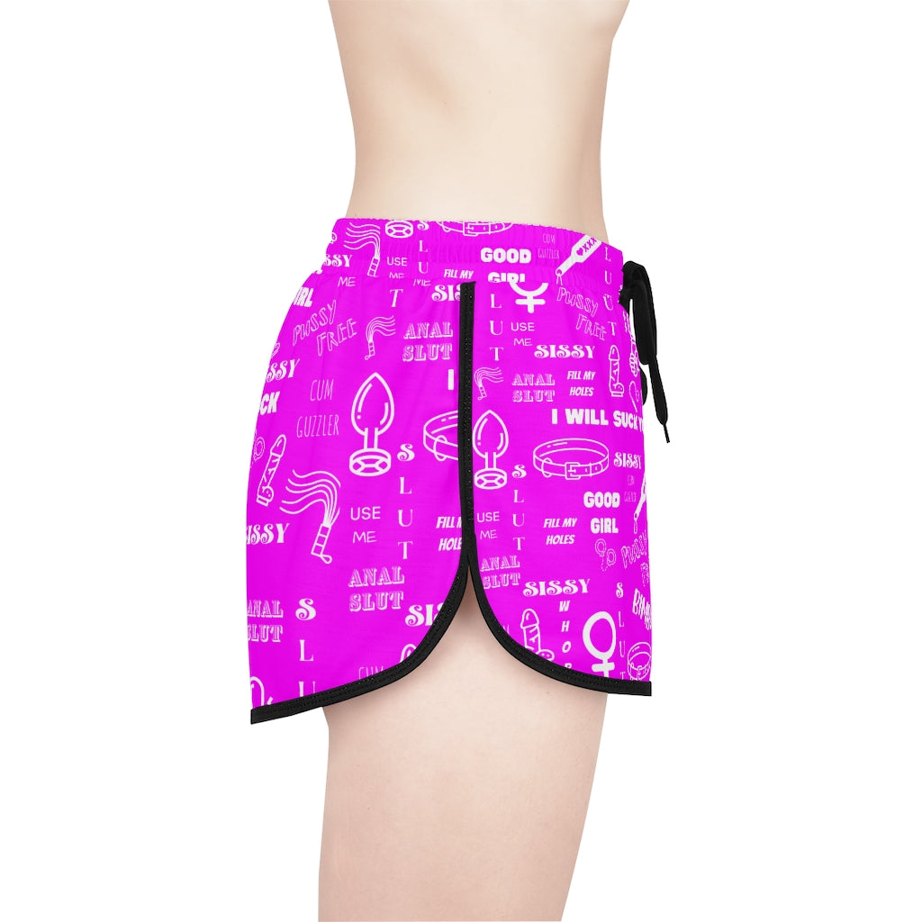 Sissy Print Women's Relaxed Shorts (AOP) Sissification. Feminization. Humiliation shorts. Sissy t shirt