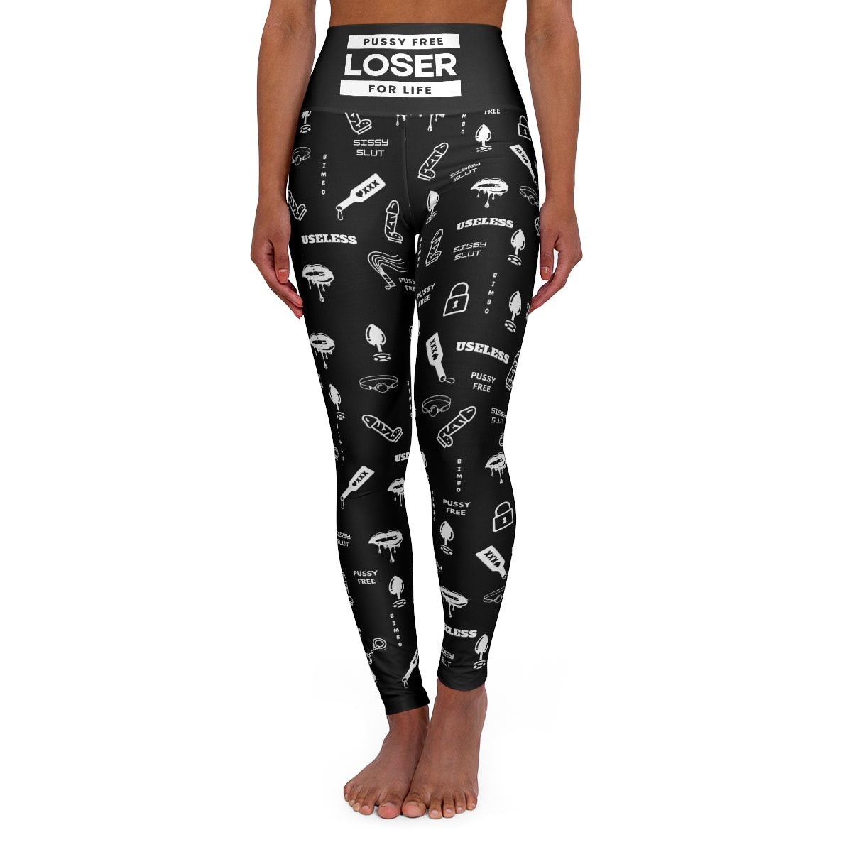 P#### Free SISSY HUMILIATION High Waisted Yoga Leggings