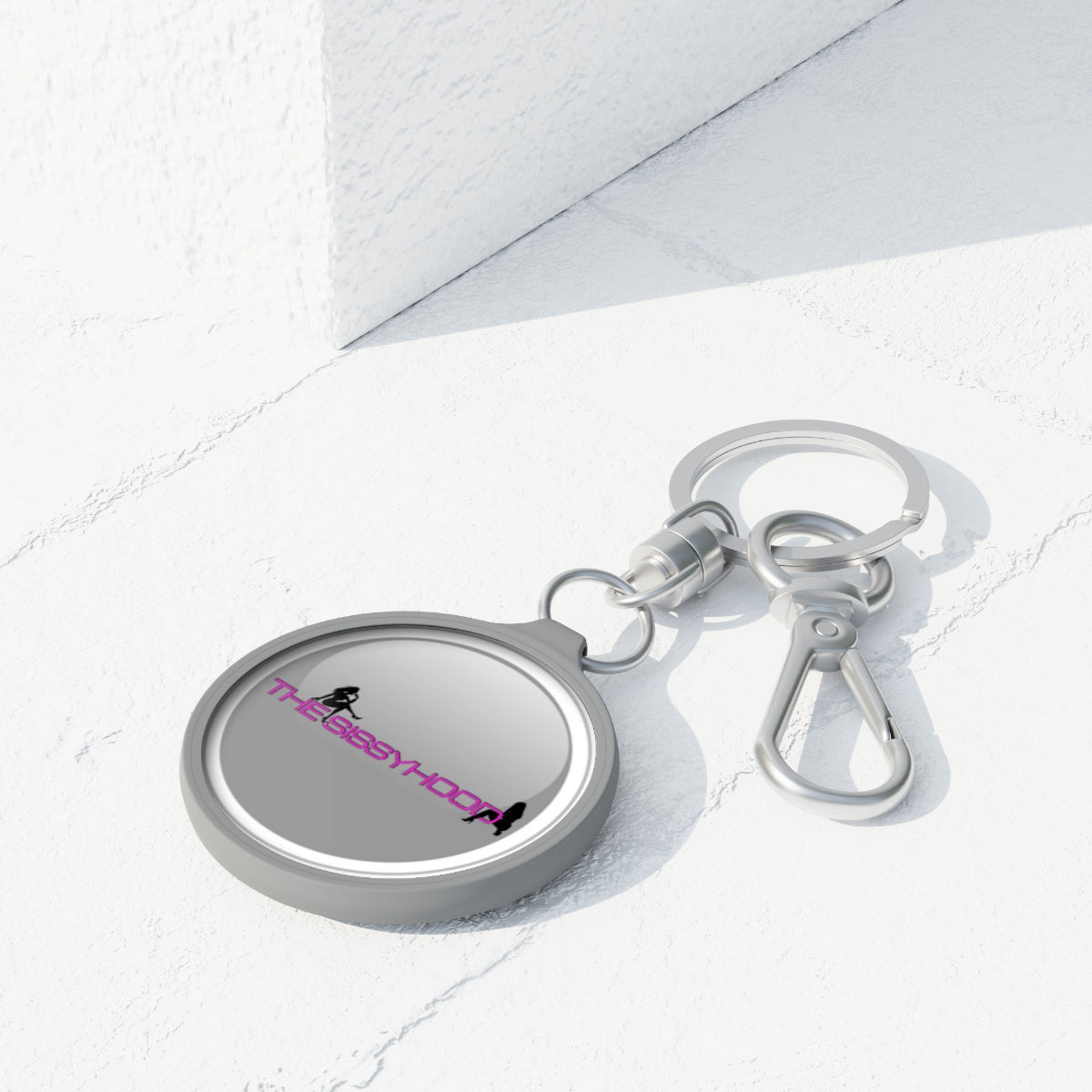 SissyHood Merch Keyring Tag.
