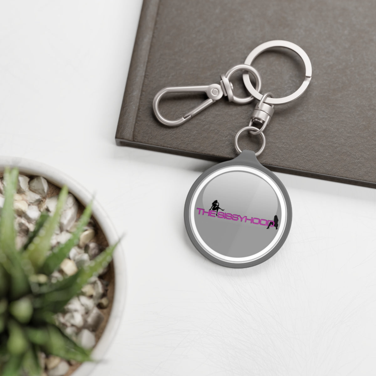 SissyHood Merch Keyring Tag.