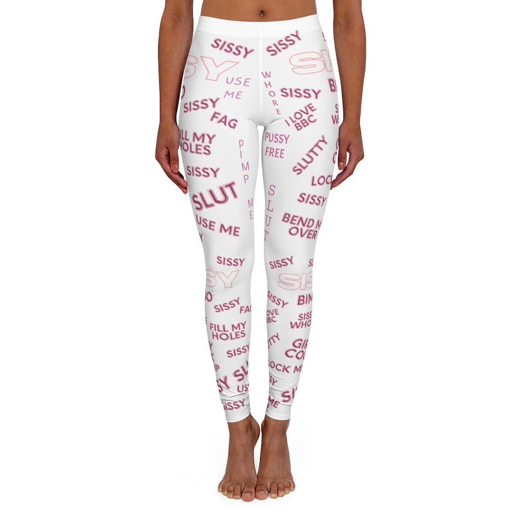 SISSY NAMES PRINT Spandex Leggings