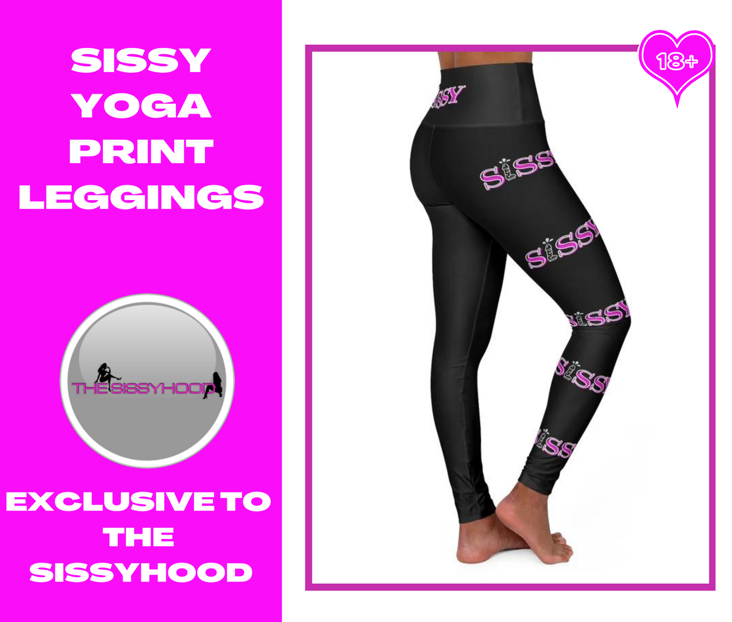 SISSY HUMILIATION High Waisted Yoga Leggings