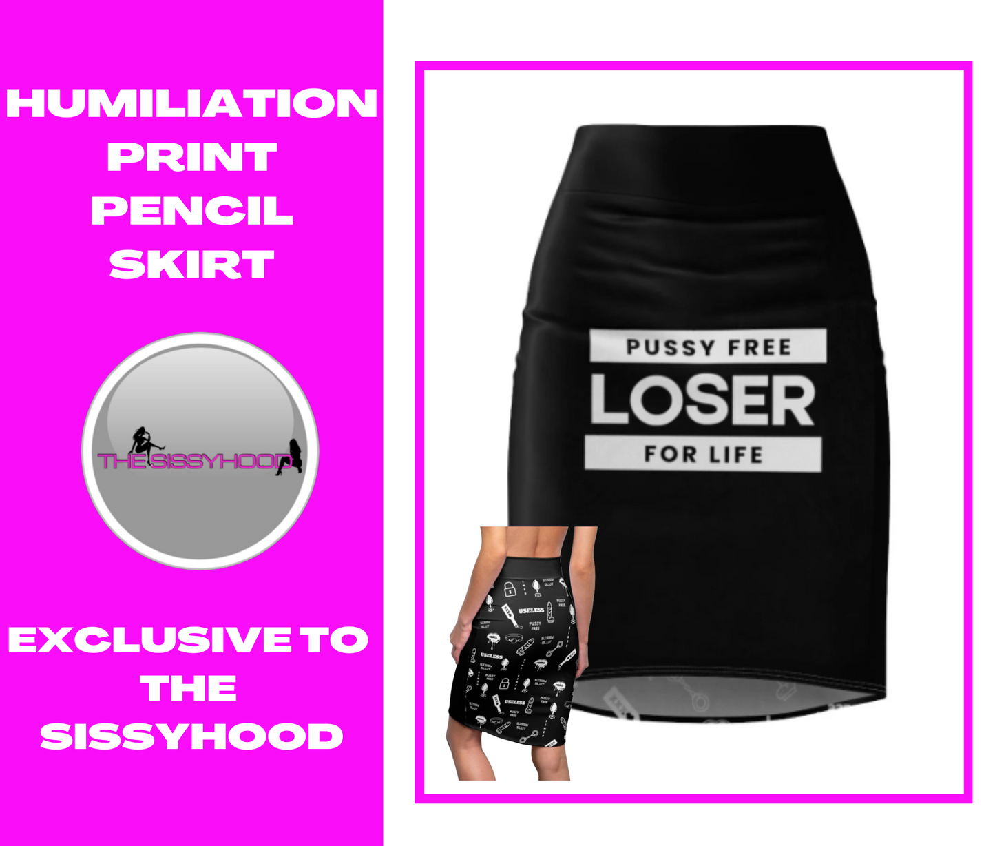 humiliation Women's Pencil Skirt