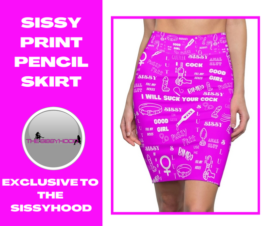 Sissy Humiliation Pencil Skirt