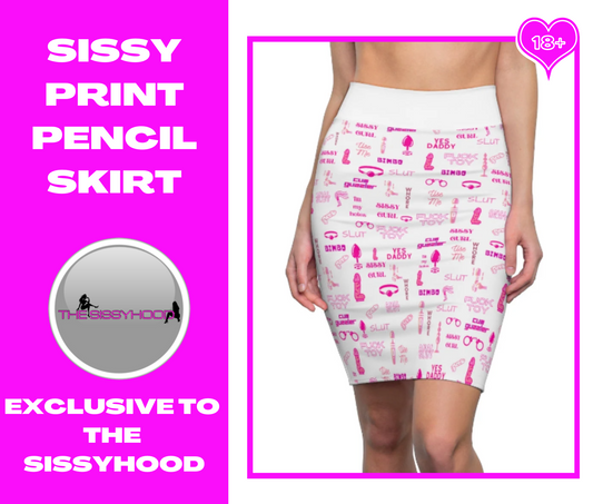 Sissy Humiliation Pencil Skirt