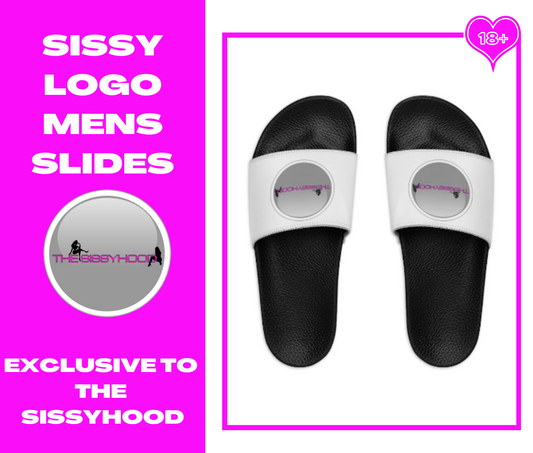 Sissy Slide Sandals. Sissy clothing. Feminization. Sissification.